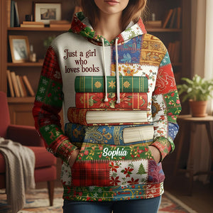 Book Lover Girl Hoodie Personalized Gifts For Book Lovers 03tgtn191125 - AOP Products - GoDuckee