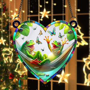 Frog Besties Suncatcher Ornament 05acxx220824 - Ornament - GoDuckee