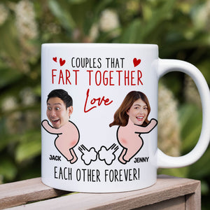 Couples - Love Each Other Forever, Funny Custom Face Coffee Mug, Gift For Couple, Valentine's Gifts - Coffee Mug - GoDuckee