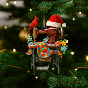 Sewing Machine Personalized Heaven Gifts For Seamstress Christmas Ornament 04ohtn030925 - Ornament - GoDuckee