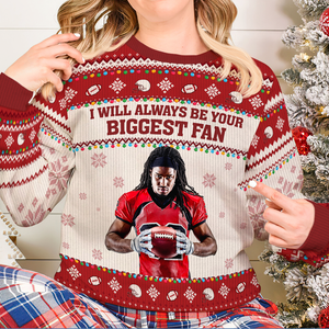 Custom Photo Gifts For Football Fans Ugly Sweater 01ACPU021024 - AOP Products - GoDuckee