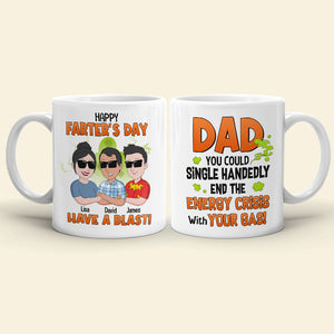 Dad Farter's Day White Mug 01dntn310523hh - Coffee Mug - GoDuckee