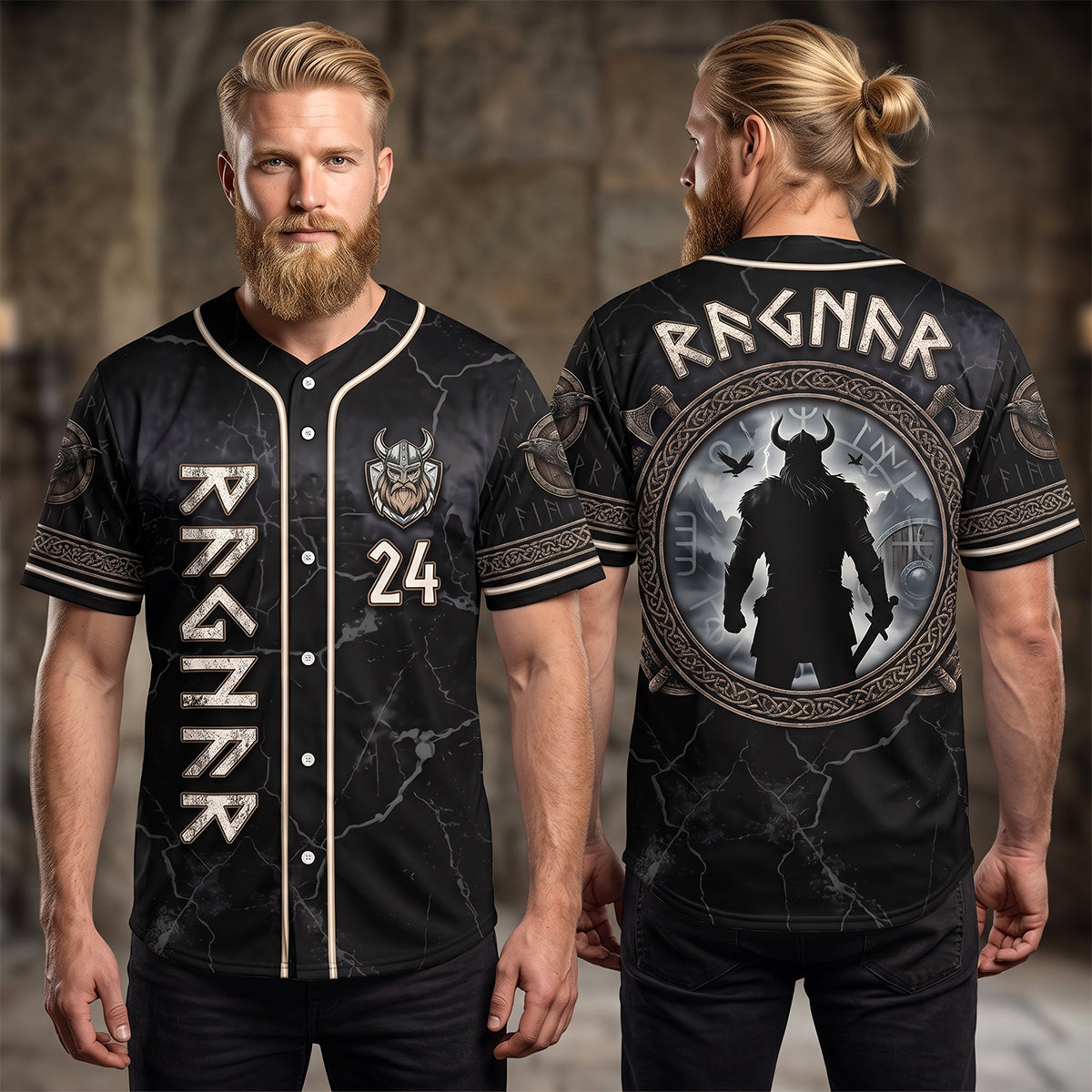 Viking Warrior Jersey Shirt - Personalized Gifts 05tytn150726 - AOP Products - GoDuckee