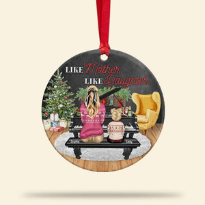 Gift For Family, Personalized Ornament, Piano Family Teaching Ornament, Christmas Gift - Ornament - GoDuckee