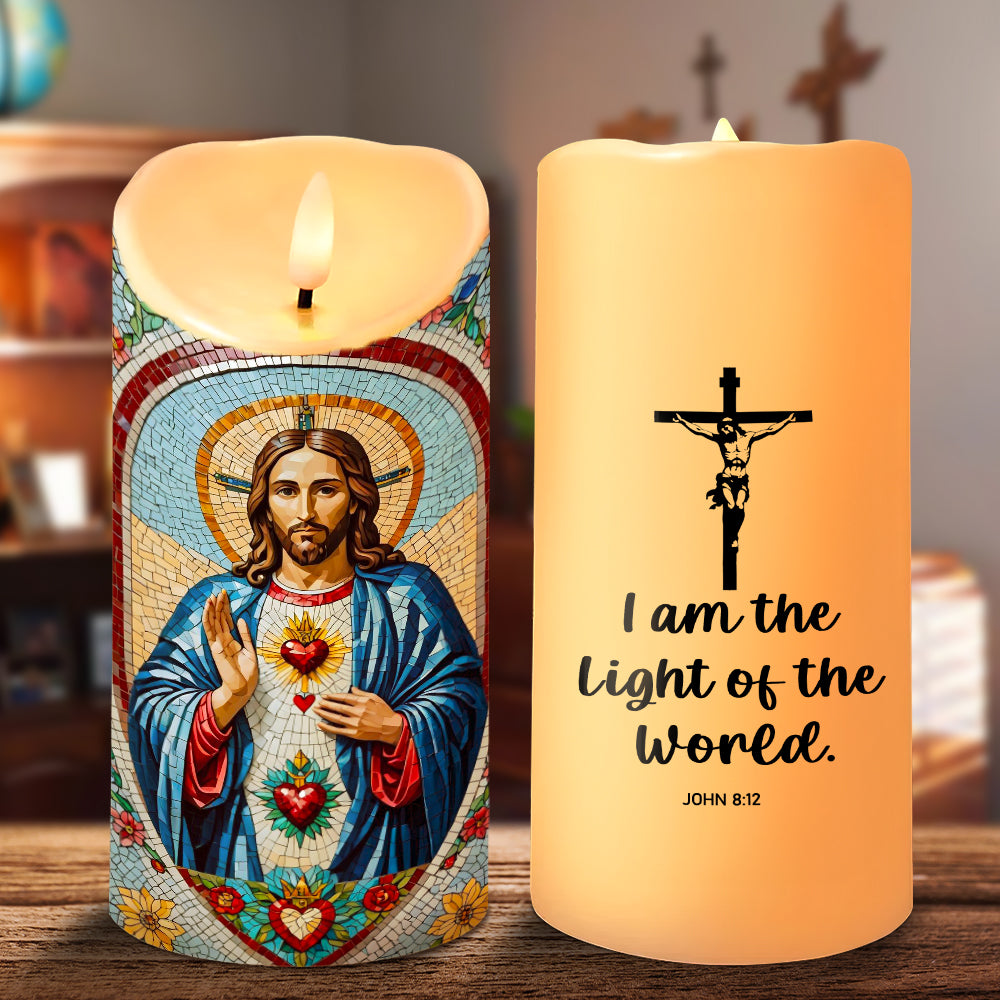 Light Of The World LED Candle - Gifts For God Lovers 01humg160725 - Led Candle - GoDuckee
