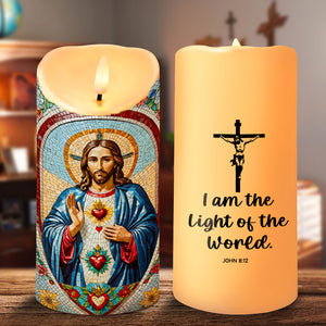 Light Of The World LED Candle - Gifts For God Lovers 01humg160725 - Led Candle - GoDuckee