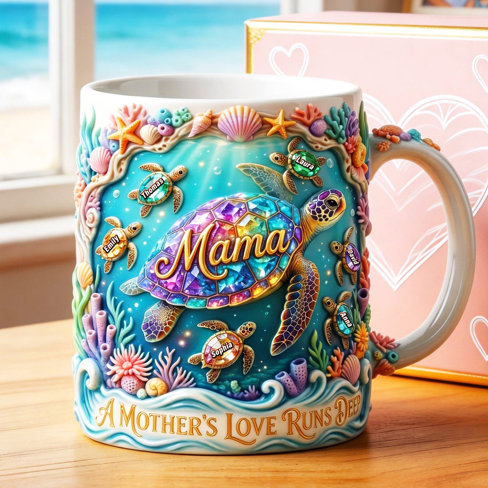 A Mother's Love Run Deep Coffee Mug- Personalized Gifts For Mother 06toqn090426 - Coffee Mug - GoDuckee