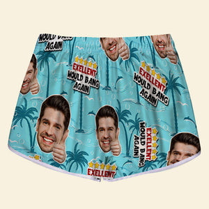 Couple Excellent Would Ride Again Personalized Couple Beach Shorts - Beach Shorts - GoDuckee