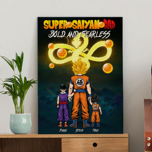 Super Dragon Dad Personalized Canvas Print 03dnpo010623hh - Poster & Canvas - GoDuckee