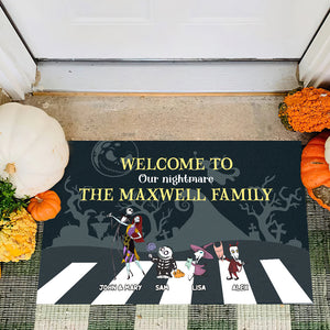 Personalized Halloween Gifts For Family Doormat 02namh310824 - Doormat - GoDuckee