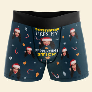 Custom Photo Gifts For Couple Boxer Briefs Christmas 04XQQN110924 - Boxer Briefs - GoDuckee