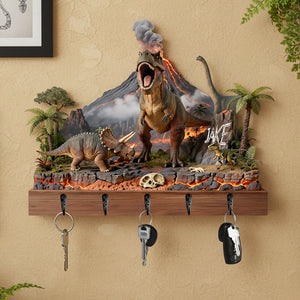 Dinosaur Acrylic Key Hanger - Personalized Gifts For Dinosaur Lovers 04hyta150126 - Key Hanger - GoDuckee