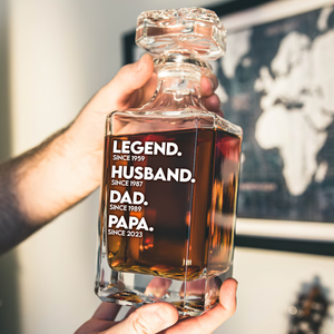 Dad Whiskey Decanter Set - Personalized Gifts For Dad 01ACPU220525 - Whiskey Bottle - GoDuckee