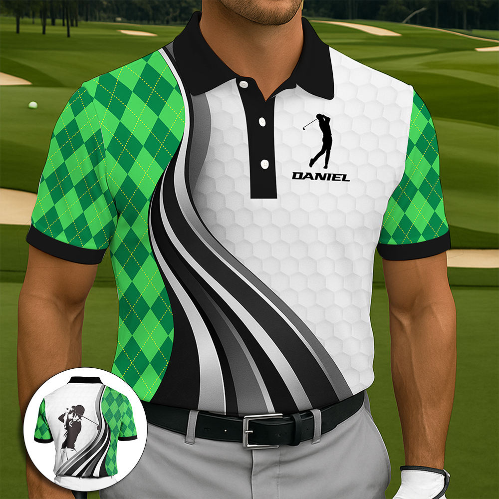 Stylish Golf Swing Polo Shirt - Personalized Gifts For Golfer 04PGLU310725 - Polo Shirts - GoDuckee