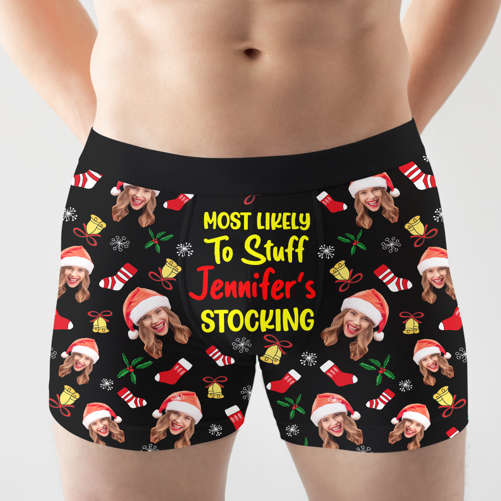 Custom Photo Gifts For Christmas Men's Boxers and Women's Brief 01xqpu120924 - Boxer Briefs - GoDuckee