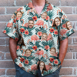 Custom Face Personalized Summer Hawaiian Shirt, Gift For Family (New) - Hawaiian Shirts - GoDuckee