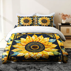 Personalized Gifts For Sunflower Lovers Quilt Bed Set 06HUMH200125 - Blanket - GoDuckee