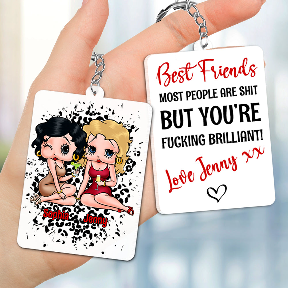 Best Friends, Together Forever And Ever, Personalized Keychain, Gifts For Friends, 04napo140823hh - Keychains - GoDuckee