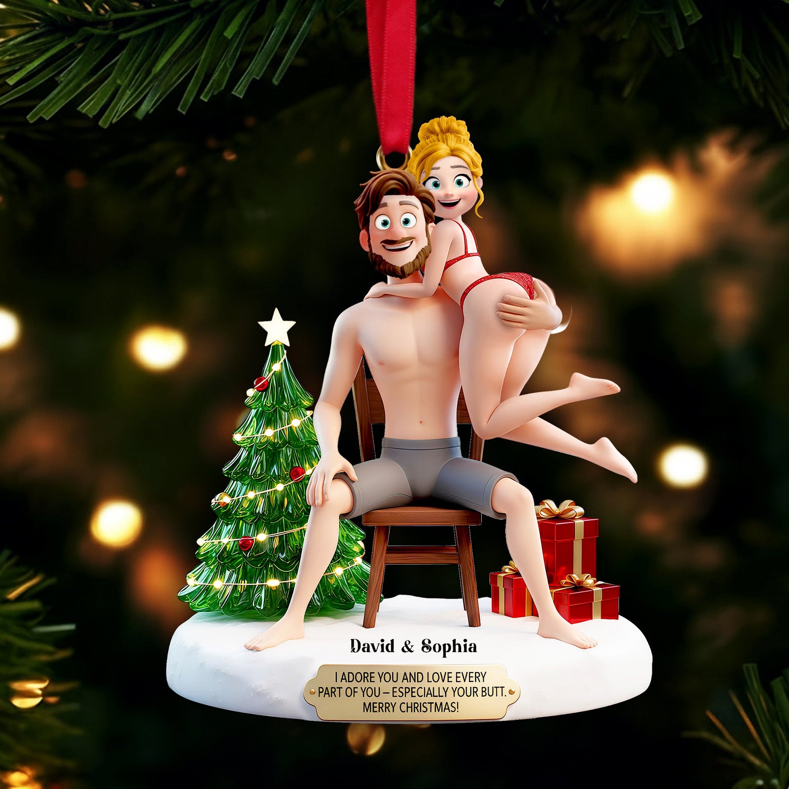 Love Every Part Of You Ornament - Personalized Gifts For Couple 04ohlu271025-Homacus