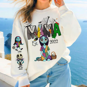 Personalized Gifts For Mom Shirt Horror Mom And Kids 04OHMH220325 - AOP Products - GoDuckee