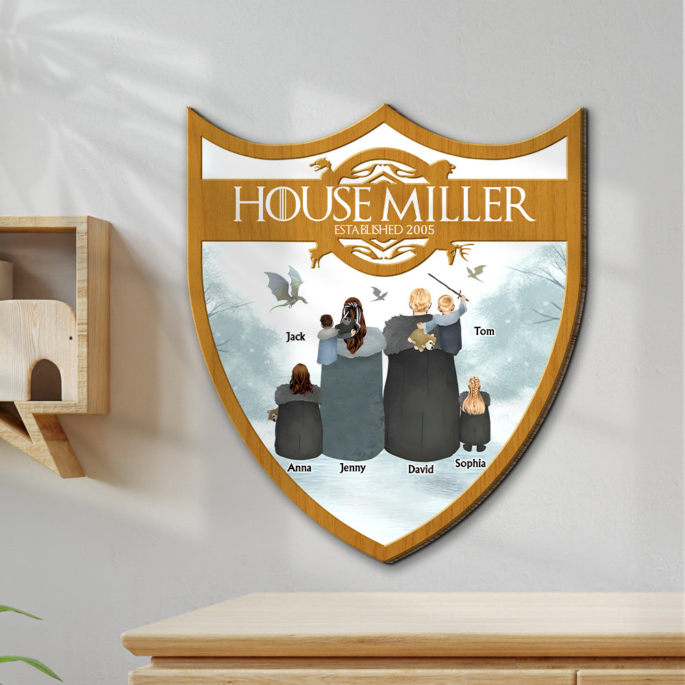 Personalized Gifts For Family Wood Sign Movie Family Characters 04QHTN240124 - Wood Signs - GoDuckee