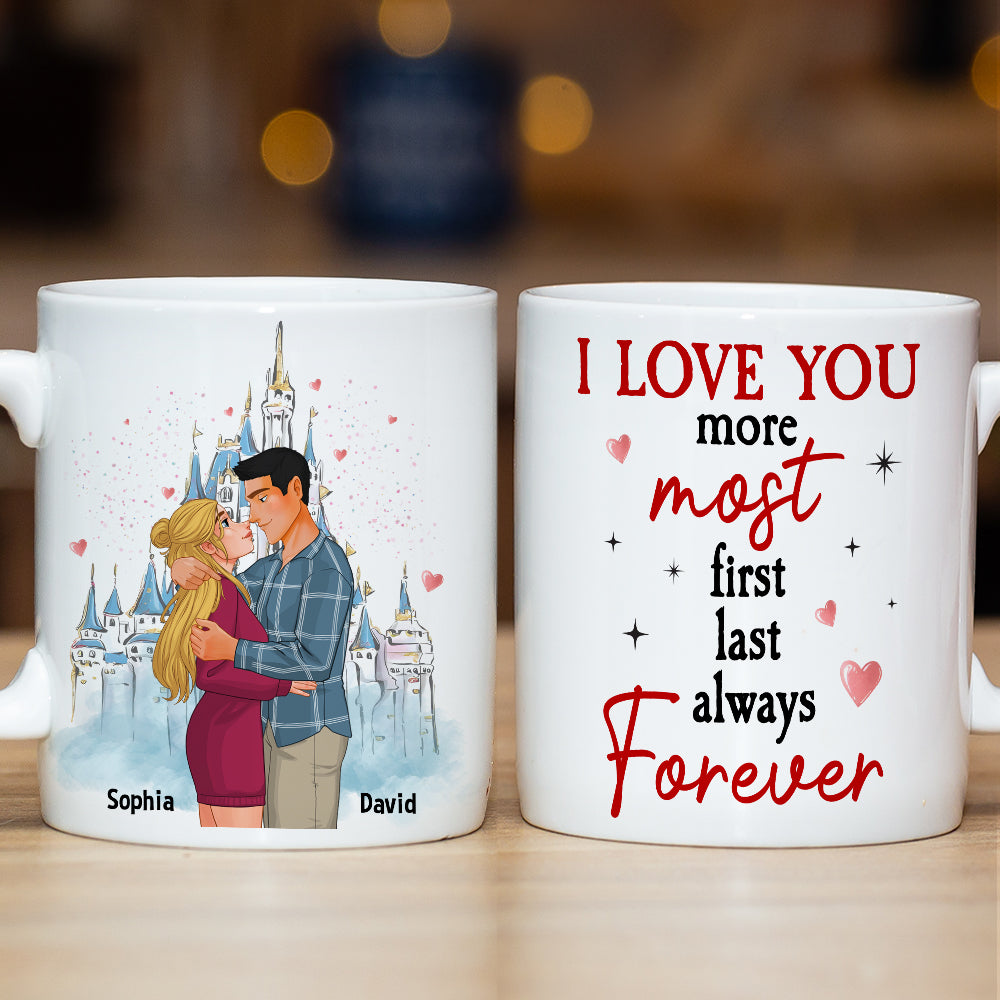 Personalized Gifts For Couple Coffee Mug I Love You More Most Always Forever - Coffee Mug - GoDuckee