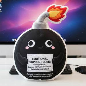 Emotional Support Bomb Custom Shape Pillow - Personalized Gifts For Coworker 04qhqn151125 - Pillow - GoDuckee