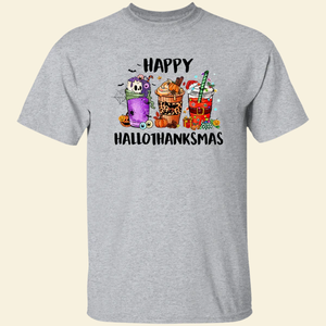 Happy Hallothanksmas Shirt 44acxx280824 - Shirts - GoDuckee