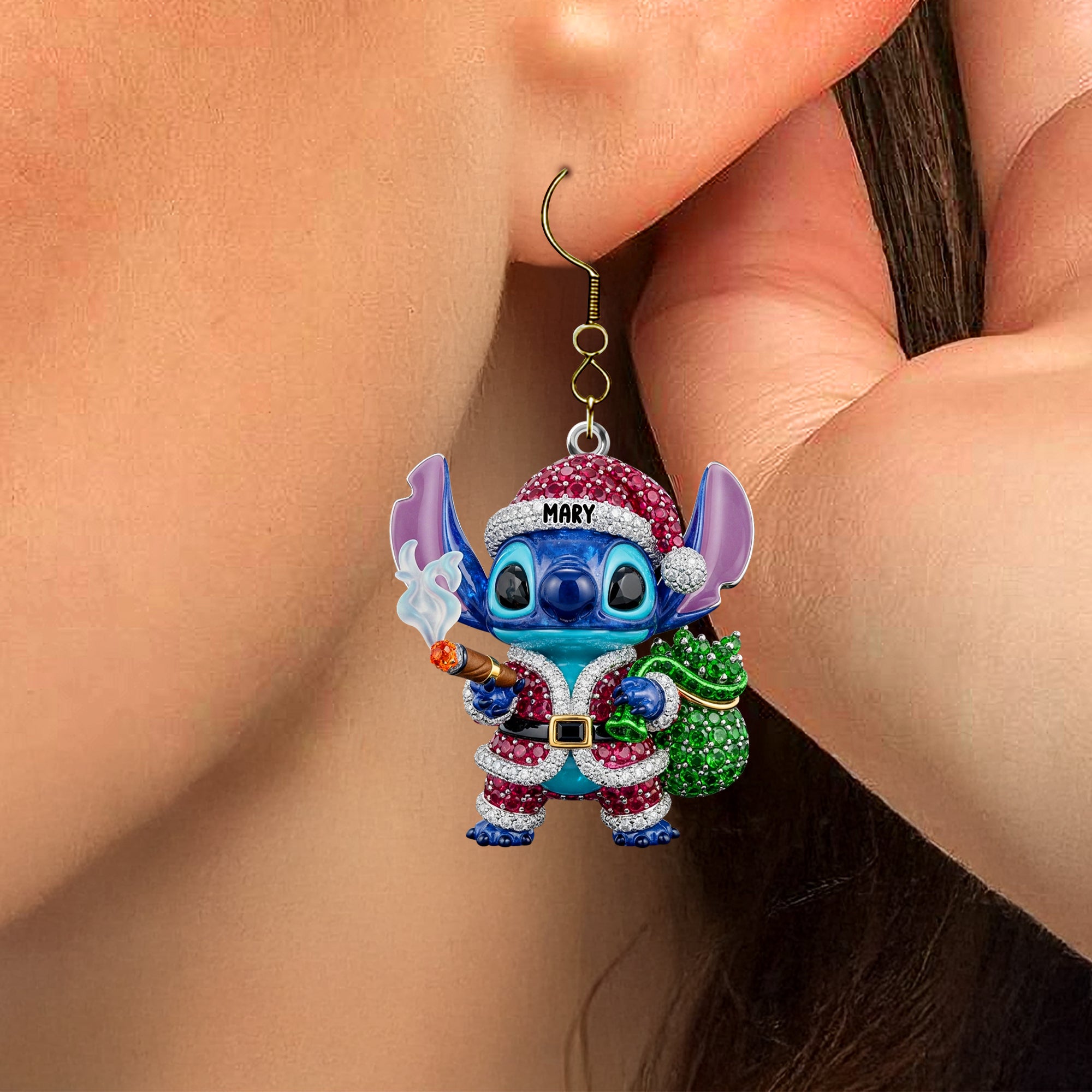 Cartoon Alien Acrylic Earrings Personalized Funny Gifts For Smokers 01totn160725 - Earrings - GoDuckee