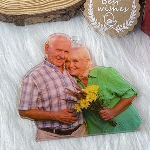 Custom Photo Gifts for Old Couple Ornament 181acvp140924 - Ornament - GoDuckee