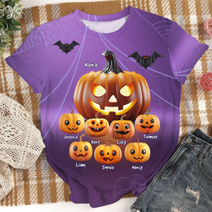 Personalized Gifts For Grandma 3D Shirt 03napu090924 Halloween Pumpkin - AOP Products - GoDuckee