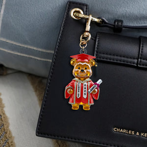 Bear Acrylic Keychain Personalized Gifts For Graduate Student 01natn230425 - Keychains - GoDuckee