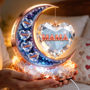 Moon Of Love Mom Acrylic Light Box - Personalized Gifts For Mom 03qhqn160326 - Light Box - GoDuckee