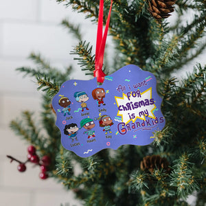 Personalized Gifts For Grandma Christmas Ornament 01TOLU151024HG - Ornament - GoDuckee