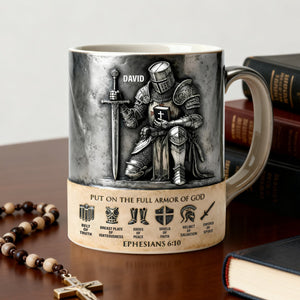 Full Armor Of God Coffee Mug - Personalized Gift For Christian 03TOLU251225 - Coffee Mug - GoDuckee