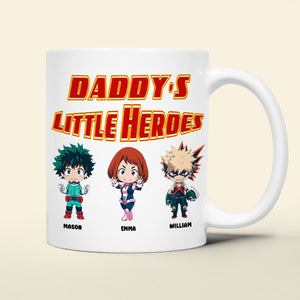 Personalized Gifts For Dad Coffee Mug Daddy's Little Hero 03KAMH200124 - Coffee Mugs - GoDuckee