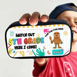 Funny Character Pencil Case - Personalized Gifts For Kids 01hulu010825 - Pencil Case - GoDuckee