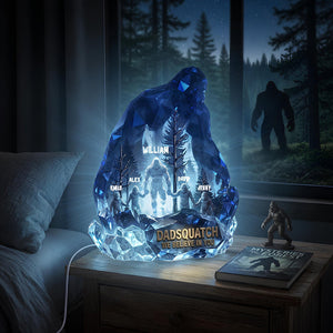 Believe In Bigfoot Dad Light Box, Personalized Gifts For Dad 03qhdt170426 - Light Box - GoDuckee