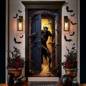 Gifts For Horror Fans Werewolf Door Cover 08kaqn060924 - Door Covers - GoDuckee