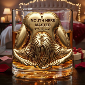 Master Round Glass - Personalized Gifts For Him, Husband, Boyfriend 04QHLU121225 - Glass - GoDuckee