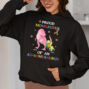 Personalized Gifts For Autism Mom Shirt Proud Momsaurus 05KAMH260225 - Shirts - GoDuckee