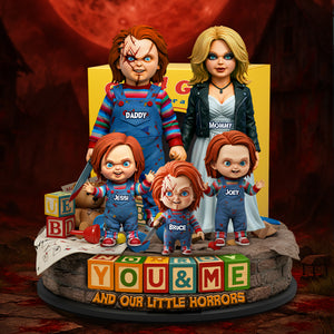 Horror Family Acrylic Plaque - Personalized Gifts For Family 03QHLU260525 - Shaped Plaques - GoDuckee