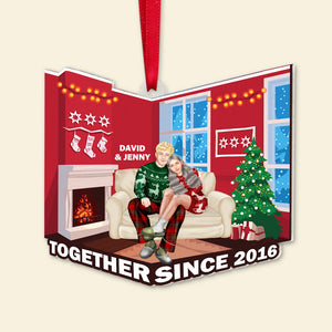 Sweet Couple, Together Since, Personalized Christmas Ornament, Gift For Couple - Ornament - GoDuckee
