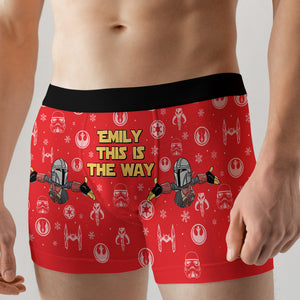 Personalized Christmas Naughty Gifts For Men's Boxer 02KATN160824 - Boxer Briefs - GoDuckee