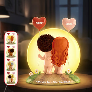 Funny Old Couple Light Box - Personalized Anniversary Gift For Couples 01NAMG041225 - Light Box - GoDuckee