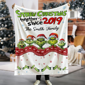 Personalized Christmas Gifts For Family Blanket 03ohpu131124 Stolen Christmas Together - Blanket - GoDuckee