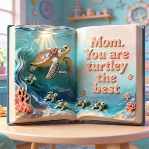 Best Turtle Mom Ever Acrylic Plaque - Personalized Gifts For Mom 06TOTN290126 - Shaped Plaques - GoDuckee