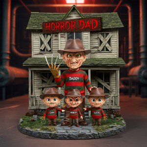 Horror Dad Plaque - Personalized Gifts For Dad 02qhpu050525 - Shaped Plaques - GoDuckee