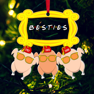 Personalized Funny Christmas Gifts For Besties Acrylic Ornament 03kaqn270924 - Ornament - GoDuckee