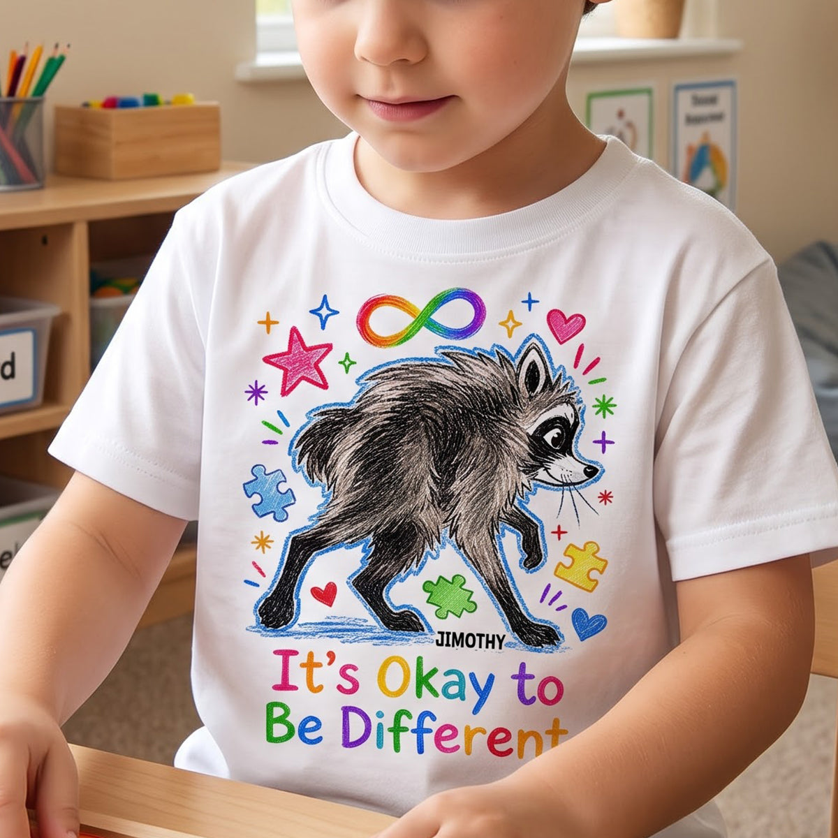 Meme Raccoon Shirt - Personalized Gifts for Autistic 05NATN010826 - Shirts - GoDuckee